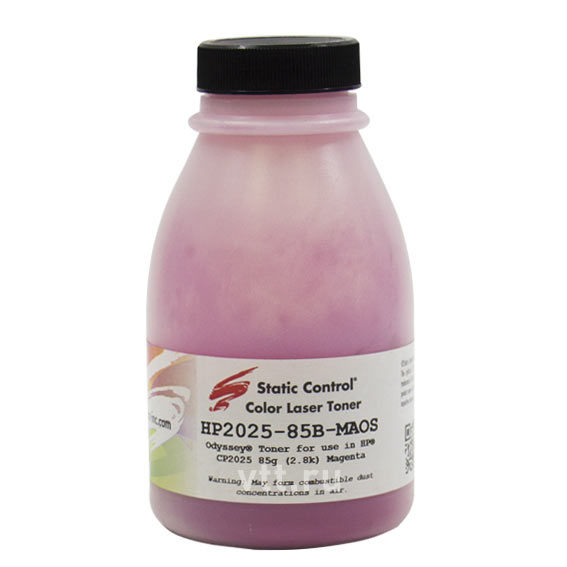 Тонер Static Control для HP CLJ CP2025, M, (Odyssey), 85 г, флакон (Static Control)