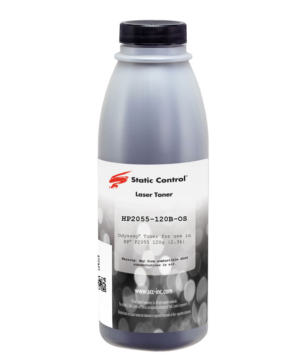 Тонер Static Control для HP LJ P2035/2055  (Odyssey), 120 г, флакон (Static Control)